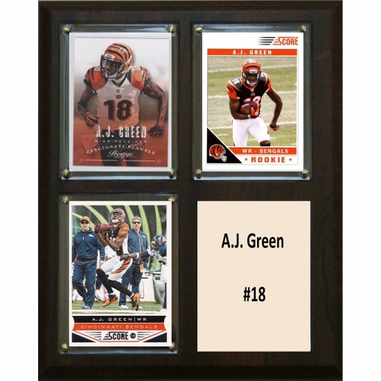 C & I Collectables C&I Collectables NFL 8x10 A.J. Green Cincinnati Bengals 3-Card Plaque