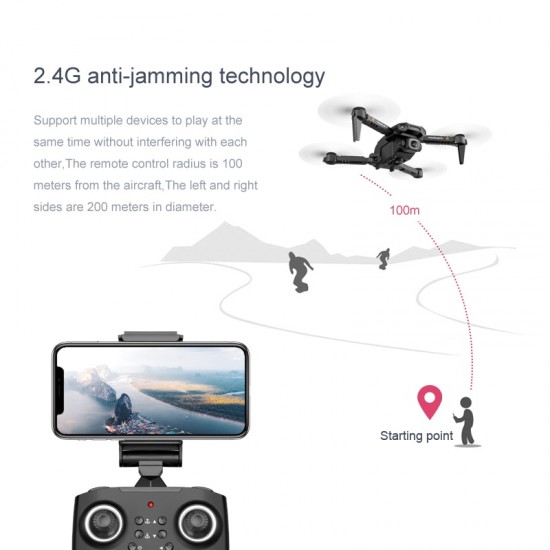 New Drone 4k Double Camera HD XT6 WIFI FPV Drone Air Pressure Fixed Height four-axis Aircraft RC Helicopter With Camera