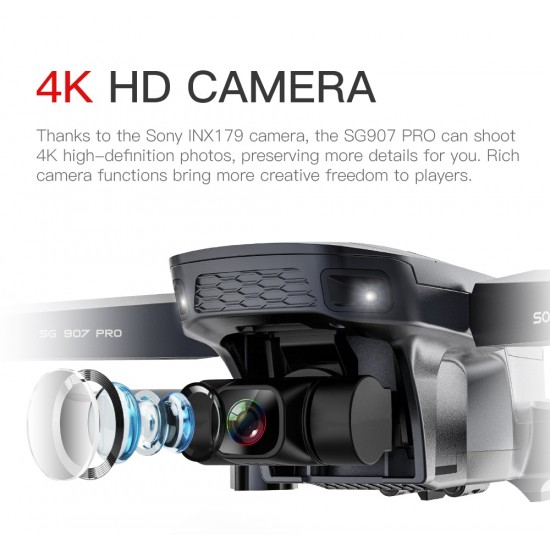SG907Pro GPS Drone with 4K HD Dual Camera Professional 2-Axis Gimbal 5G WIFI RC Foldable Quadcopter Toy Gift