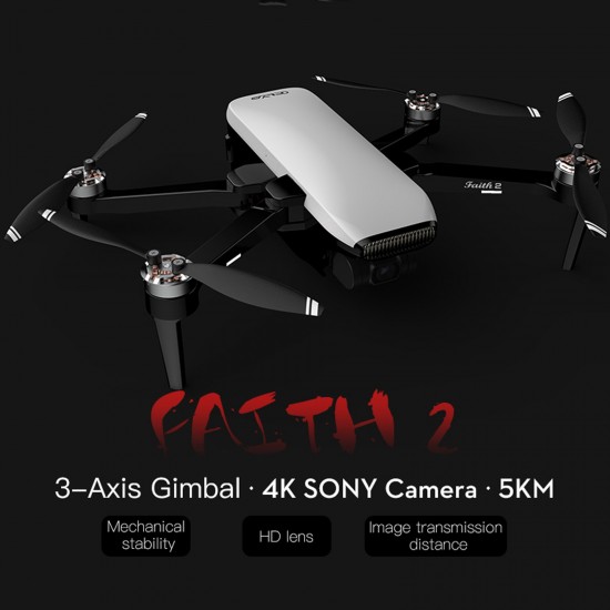 Faith2 5g Wifi Drone 5km Fpv Gps With 4k Hd Camera 3-axis Stable Gimbal 35 Mins Flight Time Rc Drone Quadcopter Rtf Kids Gifts