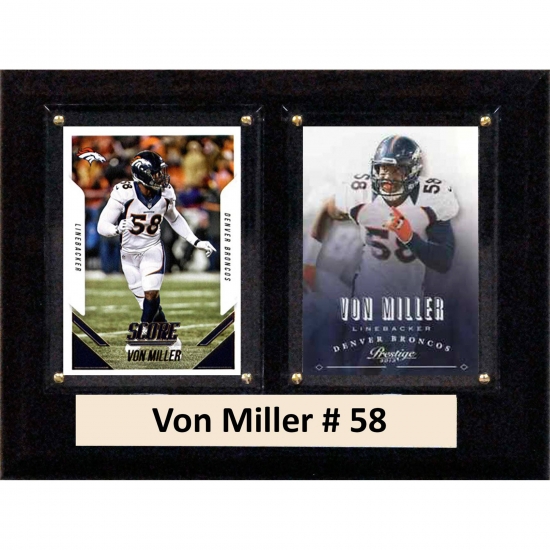 C & I Collectables C&I Collectables NFL 6x8 Von Miller Denver Broncos 2-Card Plaque