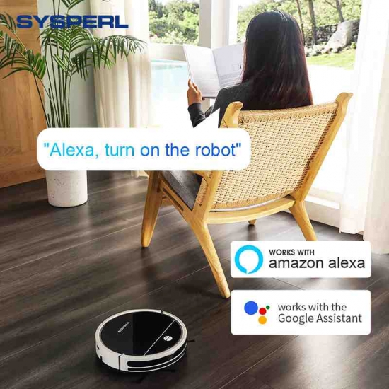 Sysperl Robotic Robot Vacuum Cleaner Auto Charge Vacum Cleaners For Carpet And Floor App Remote Control Pet Hair Cleaning V30