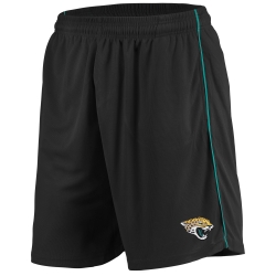 Men's Majestic Black Jacksonville Jaguars Mesh Shorts