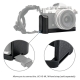 JJC Hand Grip and Wrist Strap Kit for Nikon Z fc Camera with 1/4 Threaded Hole Arca-Swiss Quick Release Plate ZFC Accessories