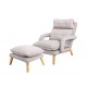 Individual Lazy Sofa Recliner Adjustable Backrest Lounge Chair Removable Washable Fabric Upholstery Floor Couch Sofa Armchair