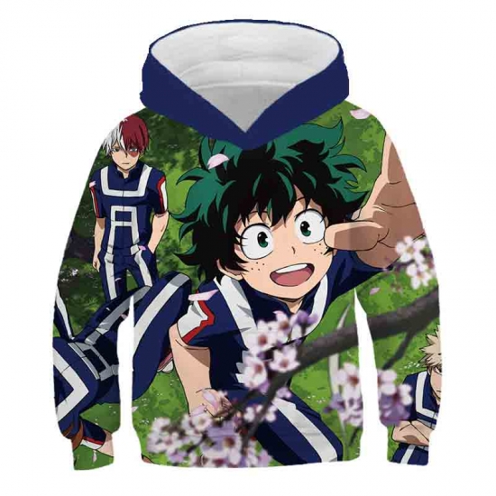 Children My Hero Academy Harajuku Hoodies Anime Printed Tops Kids Children Casual Clothing Sweatshirt For Girls Boys Streetwear
