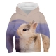 Two Cute Rabbits Animals New Fashion Boys Girls Hoodies 3D Printed Autumn Winter Sweatshirt for Children Hoodies Cartoon Hoodie