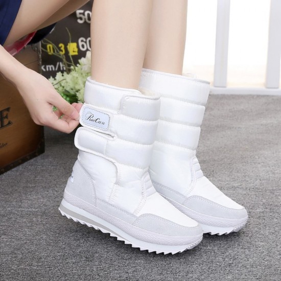 Fast delivery women boots 2021 platform warm shoes woman waterproof winter boots women colorful velvet snow boot ladies shoe