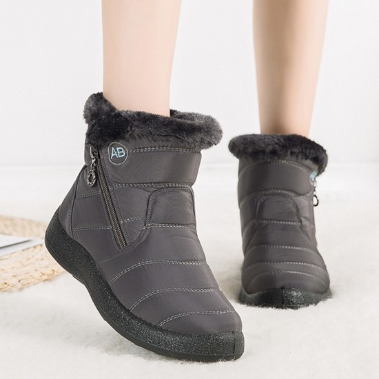 2021 New Women Boots Winter Snow Boots Waterproof Warm Plush Ankle Boots For Women Winter Boots Shoes Woman Booties Female 42 43