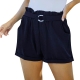 Zodggu Womens Blue Bermuda Shorts Fashion Womens Cargo Shorts Loose Comfy Sweat Shorts Summer Casual Hiking Pocket Solid Pockets Bandage Belted High Waist Short Trendy Shorts 4