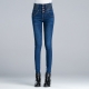 Women Winter velvet Jeans High Waisted jeans Skinny Pants Elastic Waist Casual Plus Size Jeans For Women Warm Jeans woman jeans