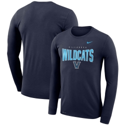 Men's Nike Navy Villanova Wildcats Bowtie Arch Legend Long Sleeve Performance T-Shirt