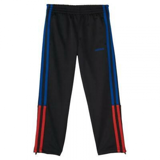 Adidas Little Boys Black / Red 3 Stripe Climalite Training Pants Size 4