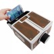 DIY 3D Overhead Projector Card Board Mini Smartphone Projector Light Novelty Adjustable Mobile Phone Projector Cinema In A Box