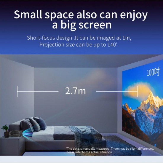 Sound Charm Full HD 1080P LED Projector Android 9.0 Wifi Smart Home Theater