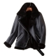 Ailegogo Winter Coats Women Thickness Faux Leather Fur Sheepskin Female Fur Leather Jacket Aviator Outwear Casaco Feminino
