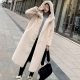 Winter Women  Faux Rabbit Fur Coat Luxury Long Fur Coat Loose Lapel OverCoat Thick Warm Plus Size Female Plush Coats