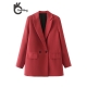 OneBling Za Woman 2022 Casual Traf Coats Elegant Fashion Office Lady Loose Blazers Double Breasted OL Style Tops Chic Jackets