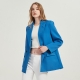 Autumn And Winter Womens Blazer Jacket Casual Solid Color Double-breasted Pocket Decorative Coat