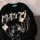 2022 New Anime Two-dimensional Girl Sweaters Womens Retro Loose Long-sleeved Pullover Couple Casual All-match Sweaters