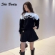 She Beaty Sweater Pullover Junper 2022 Spring Fashion O-Neck Long Sleeve Letter Vintage Celebrity Jennie Clothes Traf Tops Pull