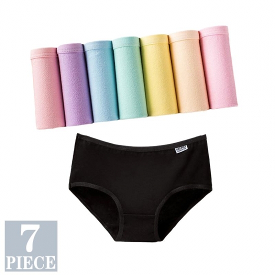 7PCS Panties for Women Girls Underwear Cotton Panties Cueca Calcinhas Sexy Lingerie Breathable Briefs Female Plus Size Panties