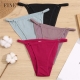 FINETOO Cotton Briefs Panties Women 3Pcs set Sexy Low Waist Underwear M-2XL Ladies Cotton Underpants Soft Female Lingerie 2022