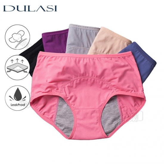 3pcs Set Leak Proof Menstrual Panties Women Period Underwear Sexy Pants Incontinence Underwear Briefs DULASI