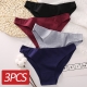 3PCS Set Cotton Underwear Women M-2XL Comfortable Panties Ladies Plus Size Underpants Solid Color Briefs Female Lingerie