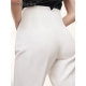 Aonibeier Za 2022 Women Spring Trousers Suits High Waisted Pant Fashion Office Lady Beige Elegant Casual Famale Stright Pants