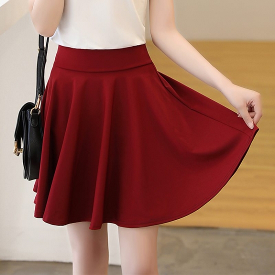 SURMIITRO Shorts Skirts Women 2022 Summer Fashion School Red Black Mini Aesthetic Pleated High Waist Skirt Female