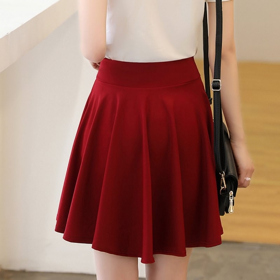 SURMIITRO Shorts Skirts Women 2022 Summer Fashion School Red Black Mini Aesthetic Pleated High Waist Skirt Female