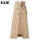 High Waist Brown Bandage Asymmetrical Pleated Temperament Half-body Skirt Women Fashion Tide New Spring Autumn 2022