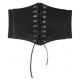 New Corset Punk Black Wide Belt Pu Leather Slimming Body Belts for Women Elastic High Waist Belt Female Cummerbunds