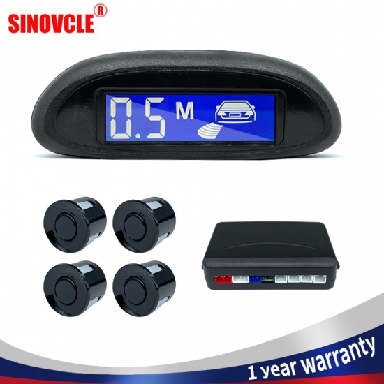 Sinovcle Parking Sensor For Car With Auto Parktronic Reverse LED Monitor 4 Sensors  Detector System Backlight Display 