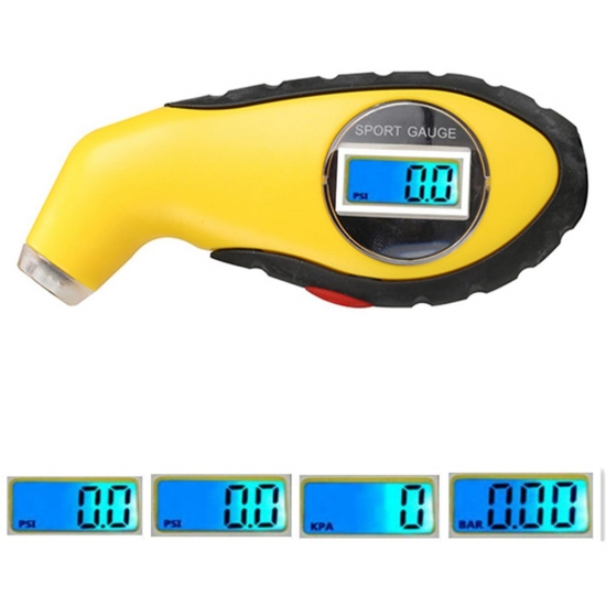 Digital Tyre Air Pressure Gauge Meter LCD Electronic Car Tire Manometer Barometers Tester Tool For Car Motorcycle Security Alarm
