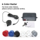 Parking Sensor Car Parking Kit Buzzer 22mm 4 Sensors Reverse Backup  Sound Alert Indicator Probe System 12V 6 Colors