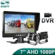 GreenYi 1920x1080 Recording DVR 2 Truck Backup Camera AHD Night Vision with 7 Vehicle Rear View Monitor Support SD Card