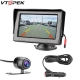 Vtopek 4.3 Inch TFT LCD Car Monitor Display Reverse Camera Parking System Use with Guide Lines Cigarette Lighter Suction Cup