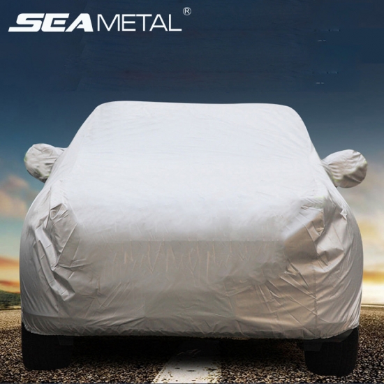 Car Covers Waterproof Auto Sun Full Cover Protector Universal Fit For SUV Sedan 6 Size Snow Dust Rain Snowproof Car Accessories