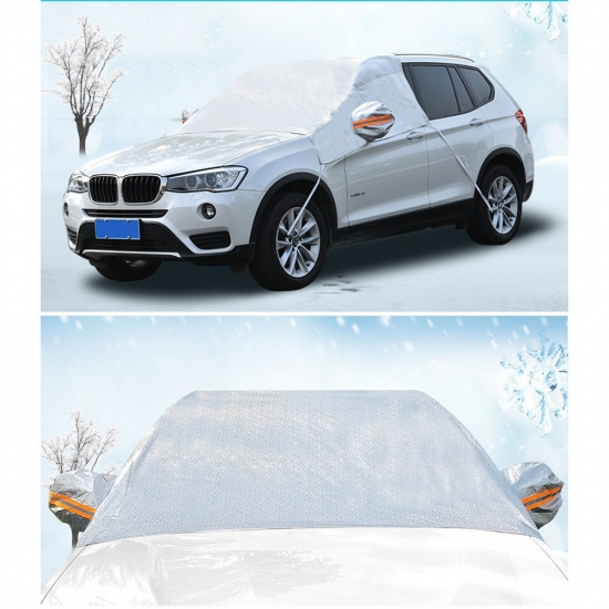 Winter Thickening Car Windshield Cover  Rear View Mirror Covers  Outdoor Anti-frost Dustproof Heatproof Fit Sedan SUV Hatchback