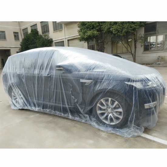 Universal Car Cover Waterproof Dustproof Disposable Car Covers  Size M-XL Transparent Plastic Car Covers