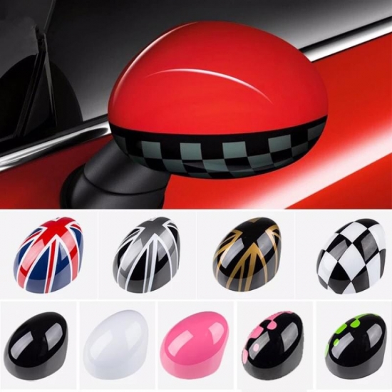 Door Rear View Mirror Covers Stickers Car-styling For Mini Cooper S Clubman Countryman Paceman R55 R56 R57 R58 R59  R60 R61