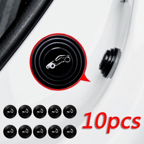 10pcs Car Door Anti-collision Silicone Pad Anti-shock Closing Door Stickers Soundproof Buffer Gasket Auto Accessories
