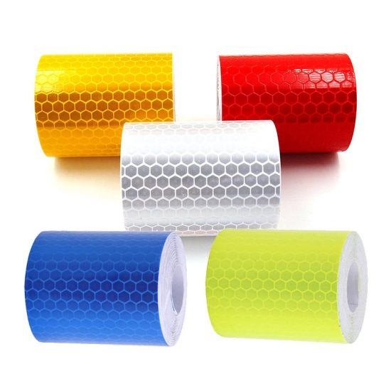 5cmx100cm Car Reflective Tape Safety Warning Car Decoration Sticker Reflector Protective Tape Strip Film Auto Motorcycle Sticker