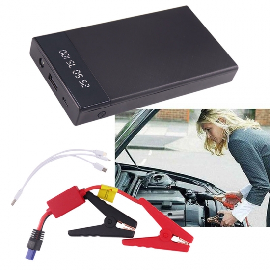 Car Jump Starter 12V Portable Emergency Wireless Charger Power Bank Multifunction Auto Battery Booster Start Device 10000mA