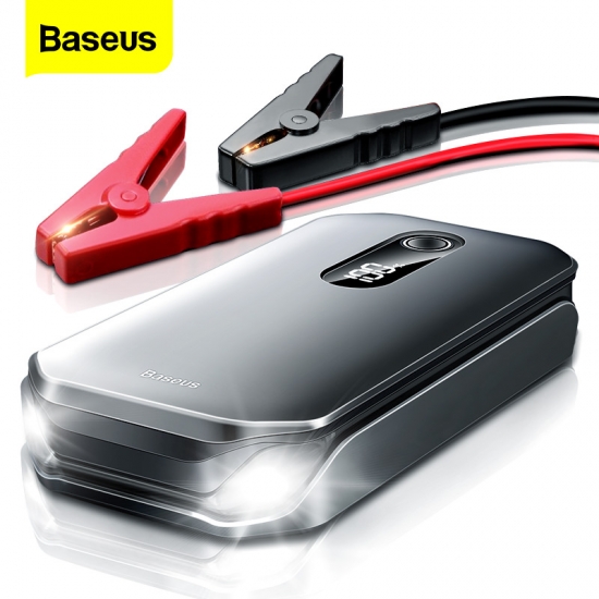 Baseus Portable Car Jump Starter Device Power Bank Emergency 12000mAh High Power 12V Car Battery Booster Auto Starting Device