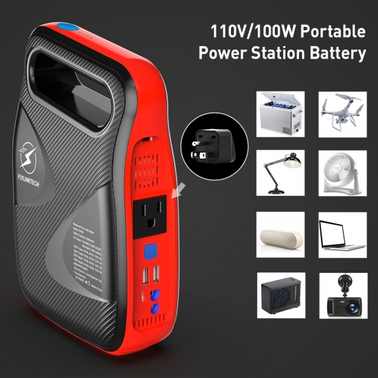 Car Jump Starter 2500A 24000mAh Battery Pack 110V 100W Portable Power Bank Auto Battery Booster fast Charger 3.0 USB port