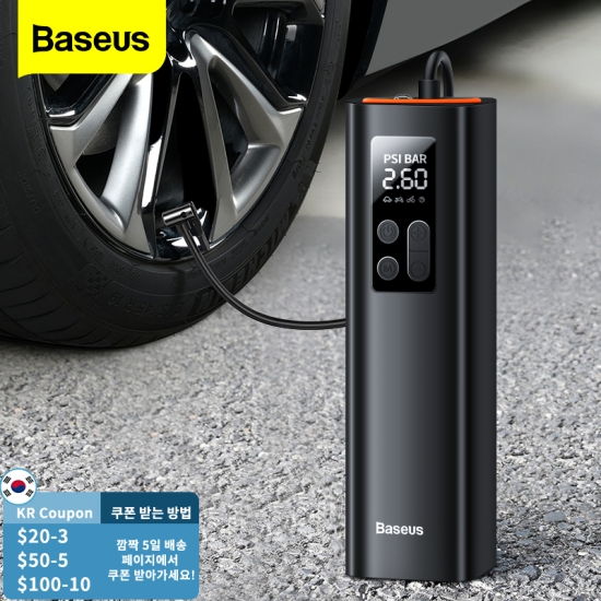 Baseus Mini Car Air Compressor 12V 150PSI Portable Car Tire Inflator Smart Digital Inflatable Pump For Car Bicycle Boat Air Pump