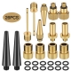 NEW 20/26/46pcs Copper Bicycle Valve Adapter Set Bike Tire Pump Adapter Kit Inflator Pump Accessory